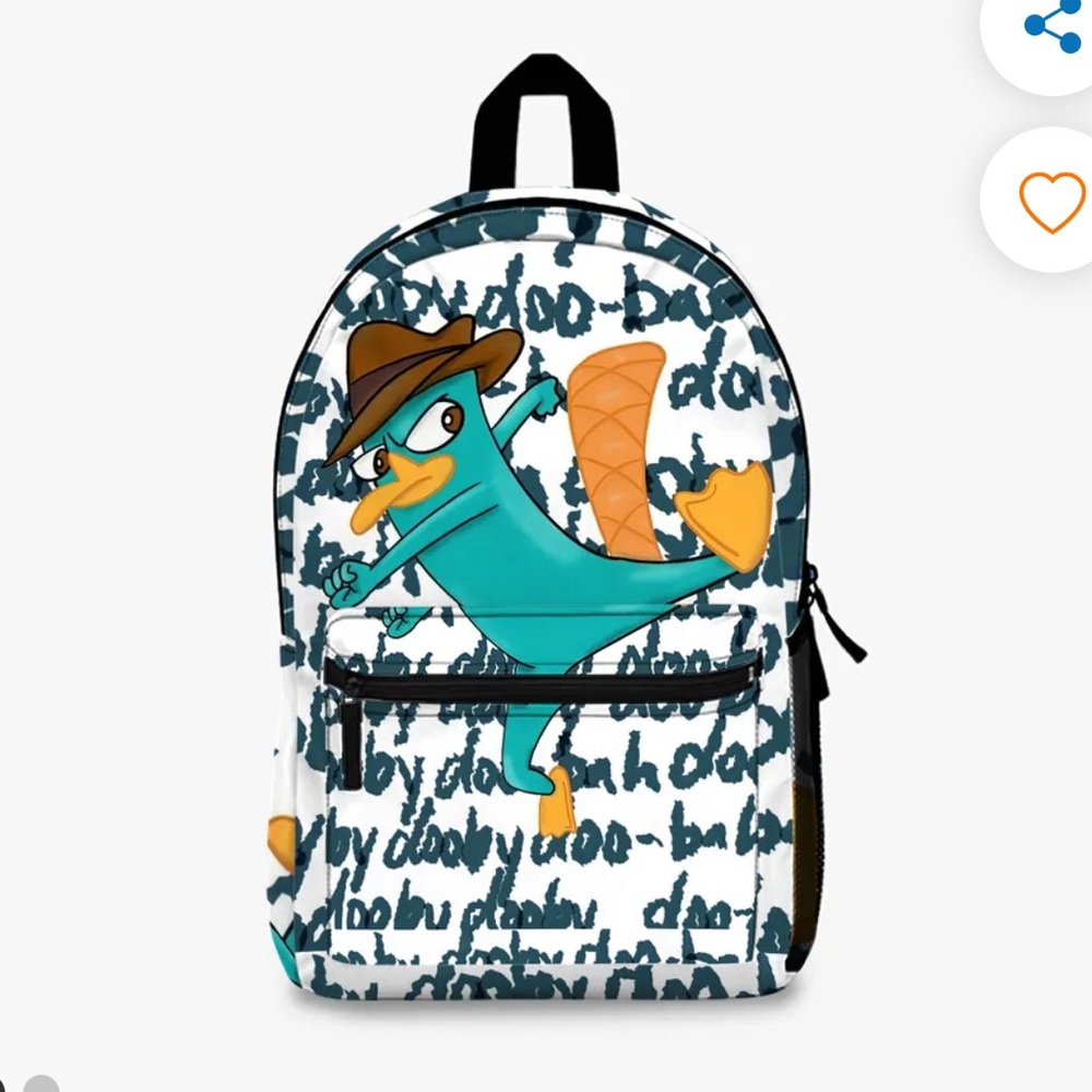 Phineas and Ferb Backpack with Perry the Platypus